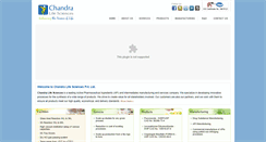 Desktop Screenshot of chandralifesciences.com